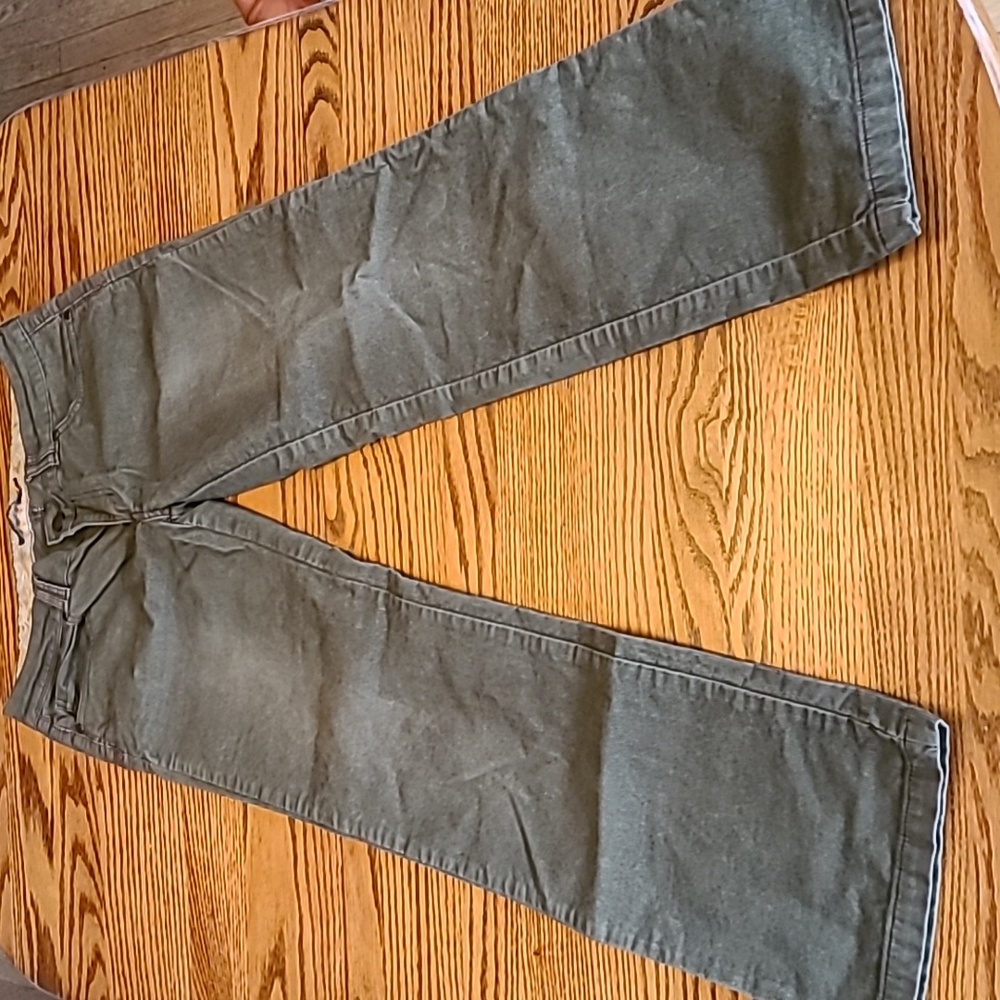 Prana Olive Green Thin Wale Corduroy Pants
